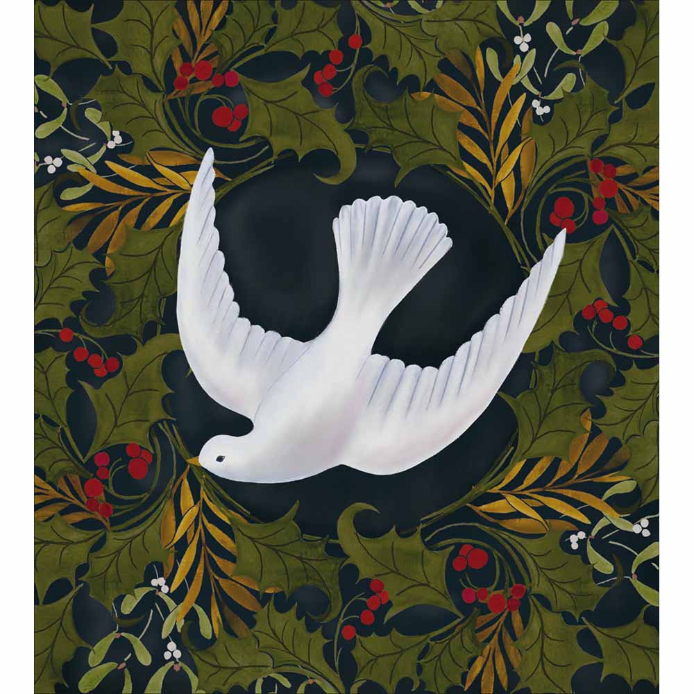 626708 PEACE AND LOVE AT CHRISTMAS CARD - Image 1