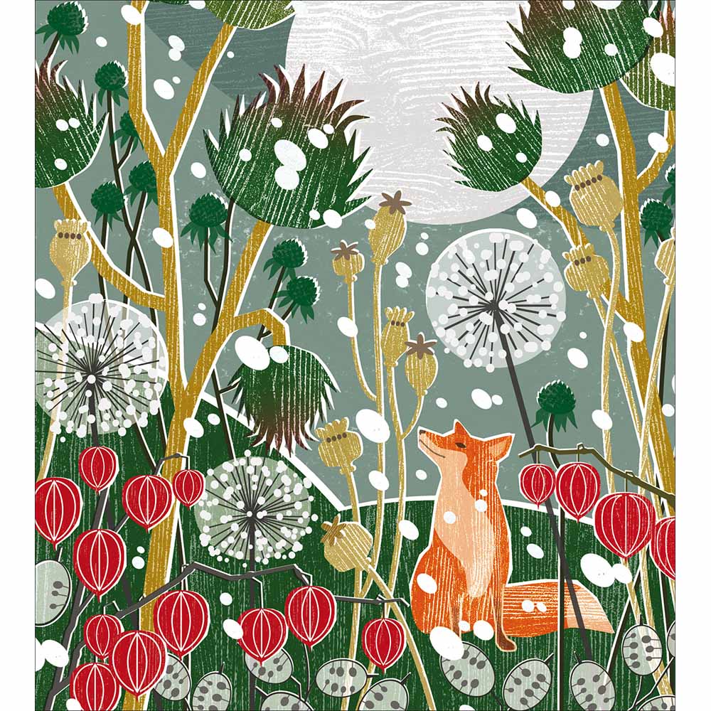 626913 WOODLAND FOX CHRISTMAS CARD - Image 1