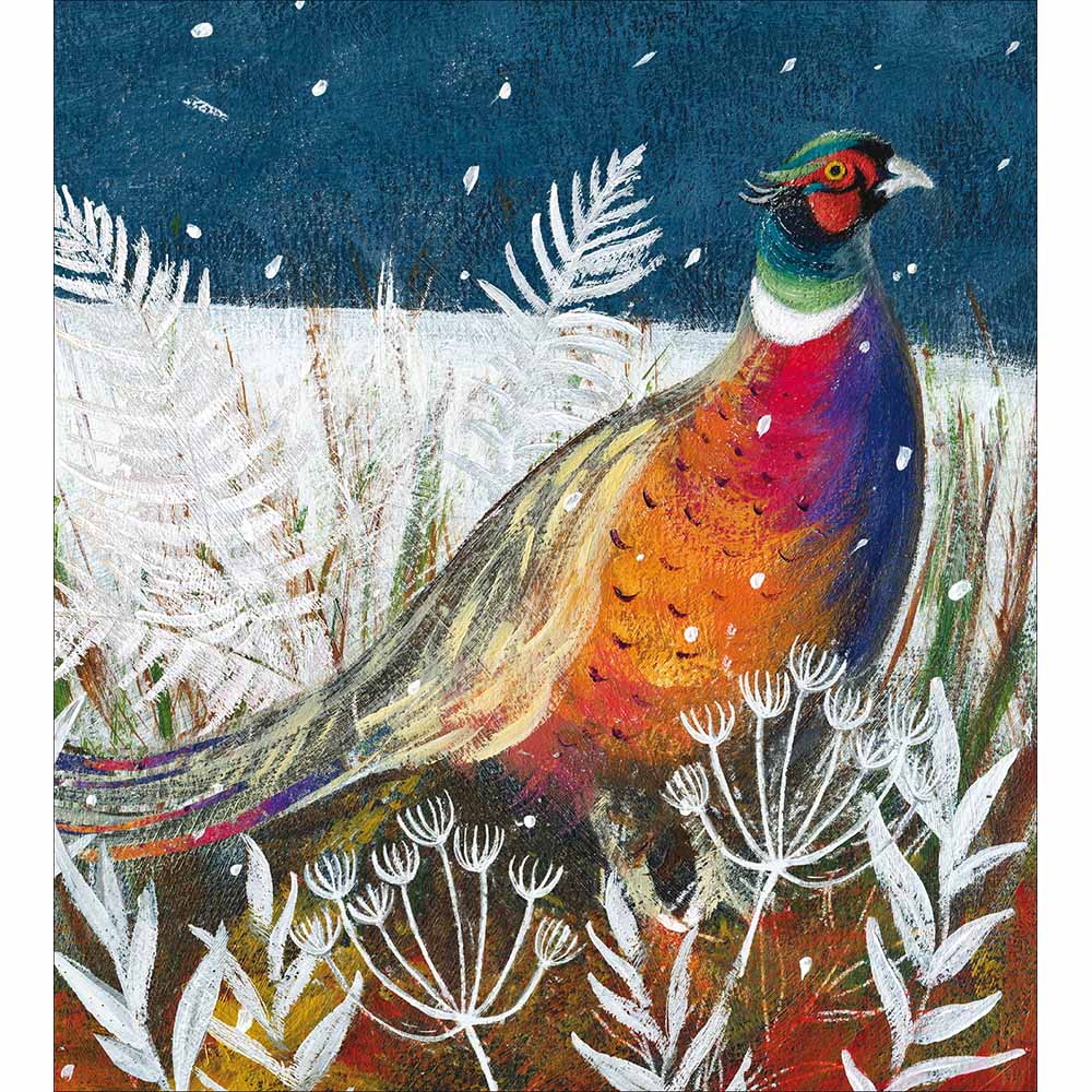 626951 FESTIVE PHEASANT CHRISTMAS CARD - Image 1