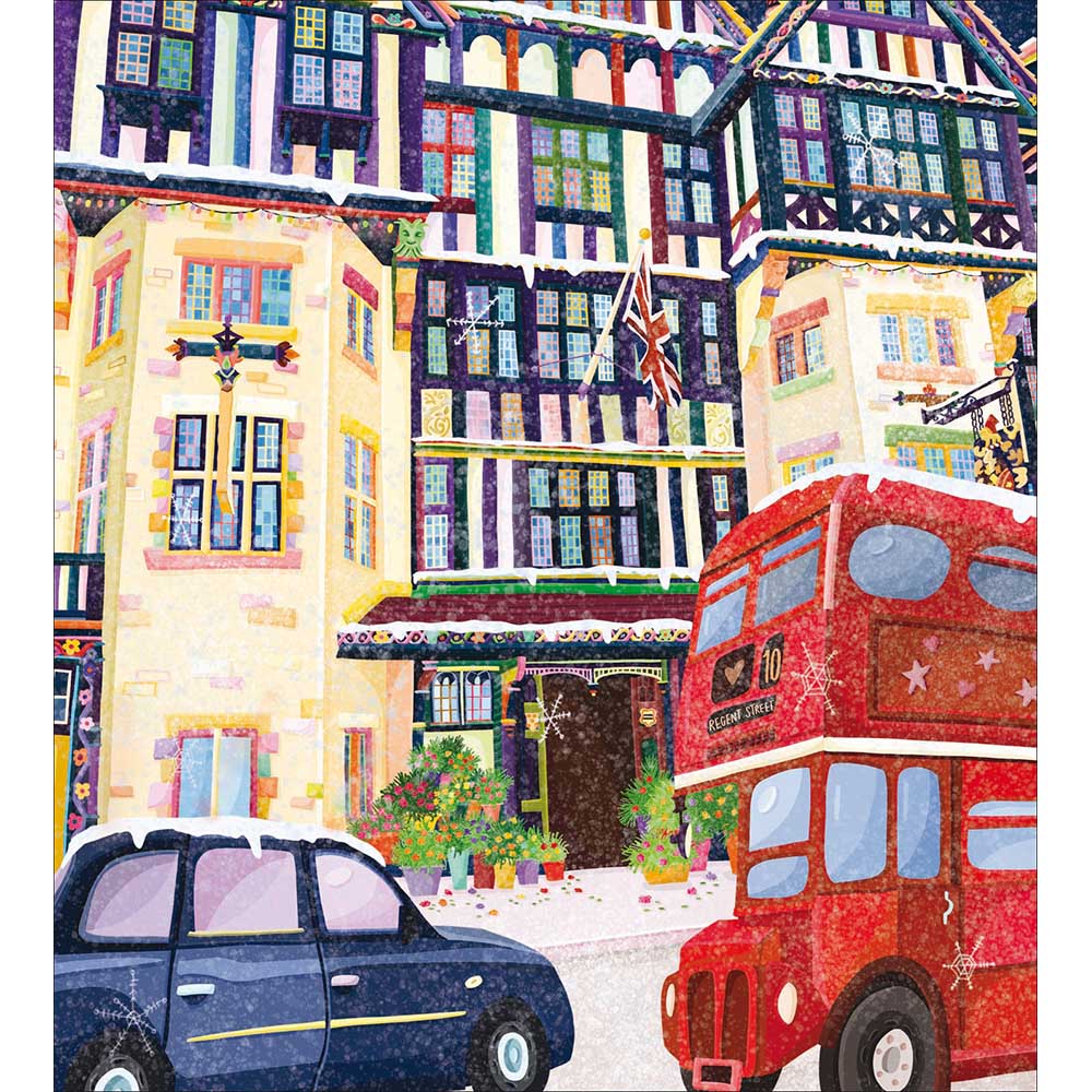 627033 LONDON SCENES CHRISTMAS CARD - Image 1