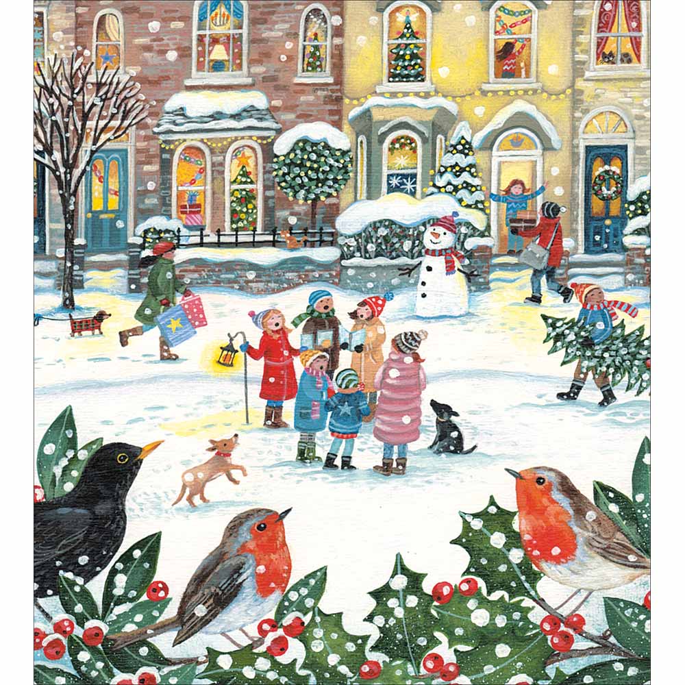627200 CHEERFUL CAROLERS CHRISTMAS CARD - Image 1