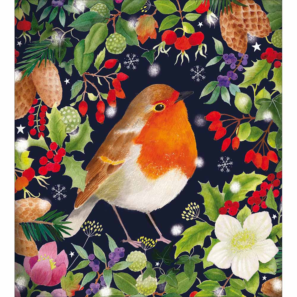 627224 LITTLE ROBIN CHRISTMAS CARD - Image 1