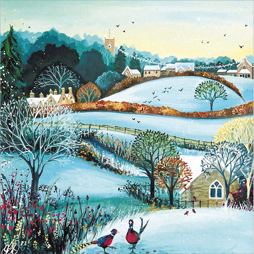 627477 WINTER'S WALK CHRISTMAS CARD - Image 1