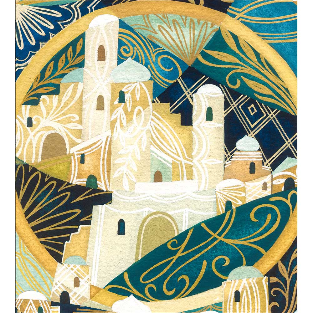 627798 LITTLE TOWN OF BETHLEHEM CHRISTMAS CARD - Image 1