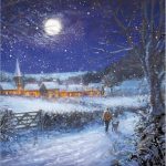 MOONLIGHT STROLL CHRISTMAS CARD