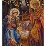 THE NATIVITY SCENE CHRISTMAS CARD