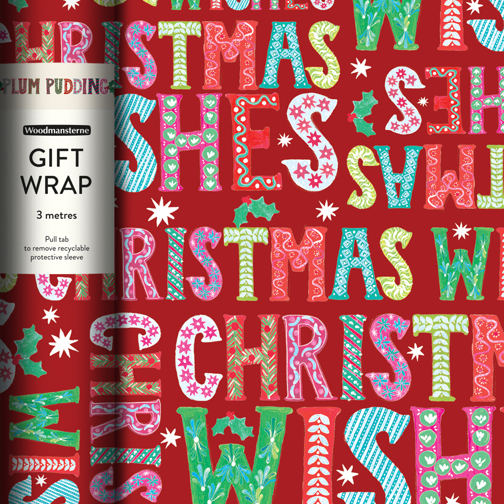 636806 PLUM PUDDING ROLL WRAP 3M - Image 1