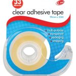 CLEAR TAPE 19MM X 33M ON DISPENSER