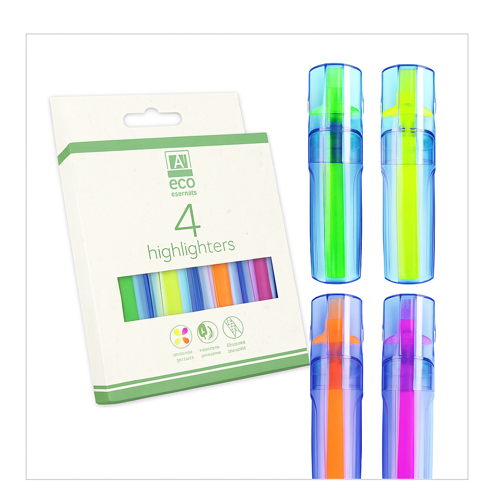 7 HIGHLIGHTER NEON ECO ESSENTIALS - Image 1