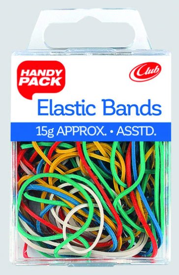 83 RUBBER BANDS COLOUR HANDY PK - Image 1