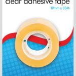 CLEAR TAPE 19MM X 33M CARDED