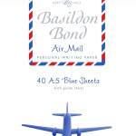 BASILDON BOND AIRMAIL BLUE WRITING PAD (A5)