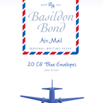 BASILDON BOND AIRMAIL BLUE ENVELOPES (C6)