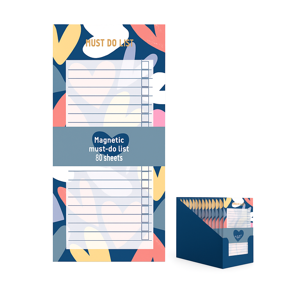 SG1305 CROSS MY HEART MAGNETIC TO-DO LIST PAD - Image 1