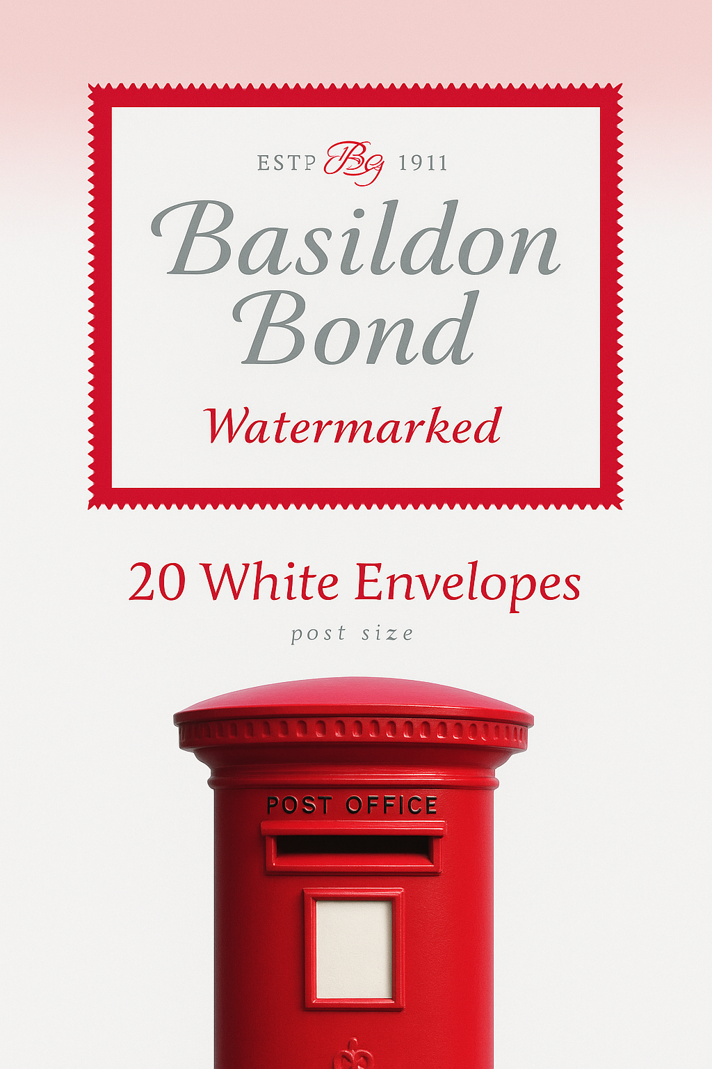 SH01202 BASILDON BOND SIZE 2 WHITE ENVELOPES - Image 1