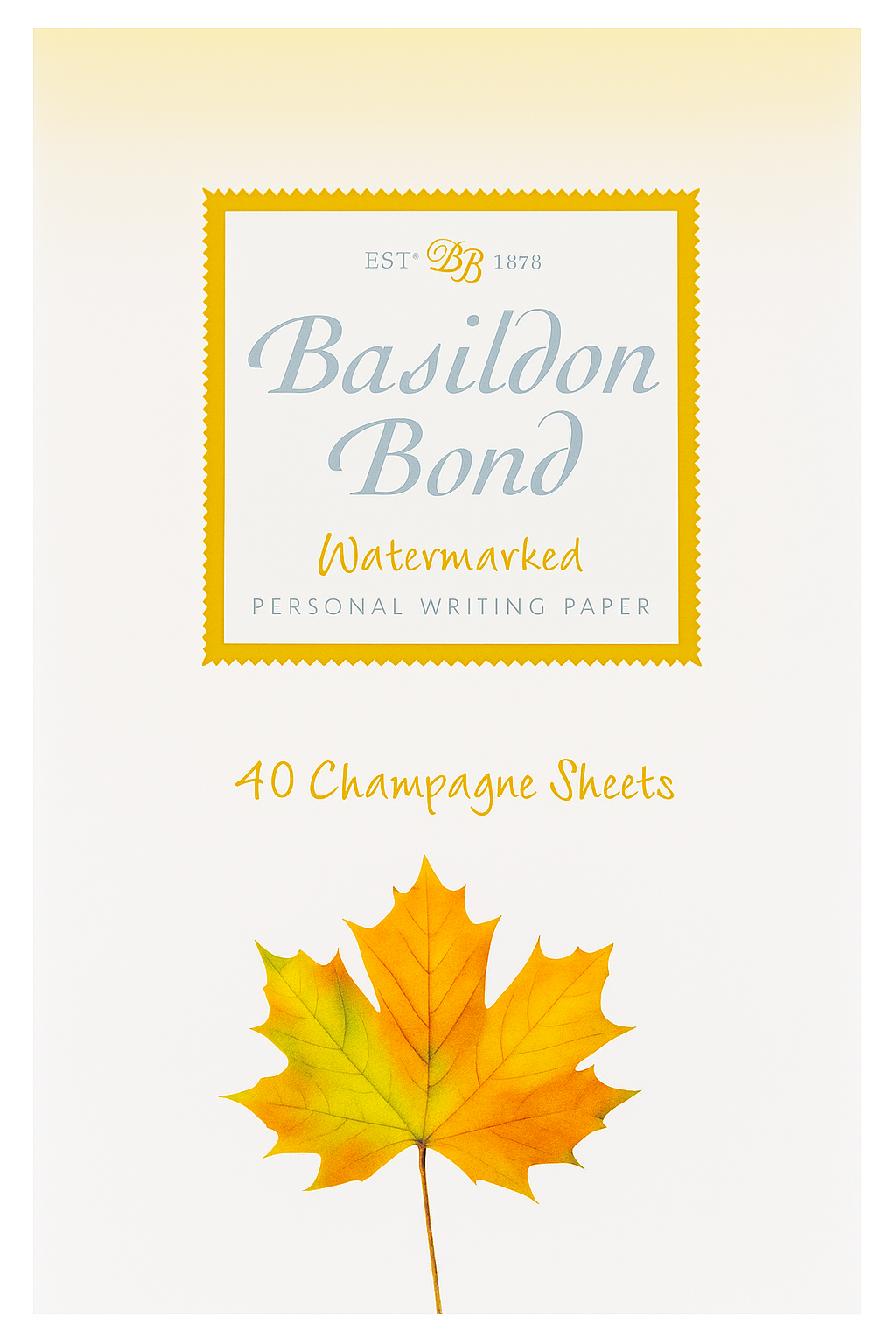 SH01207 BASILDON BOND NO. 2 CHAMPAGNE WRITING PAD - Image 1