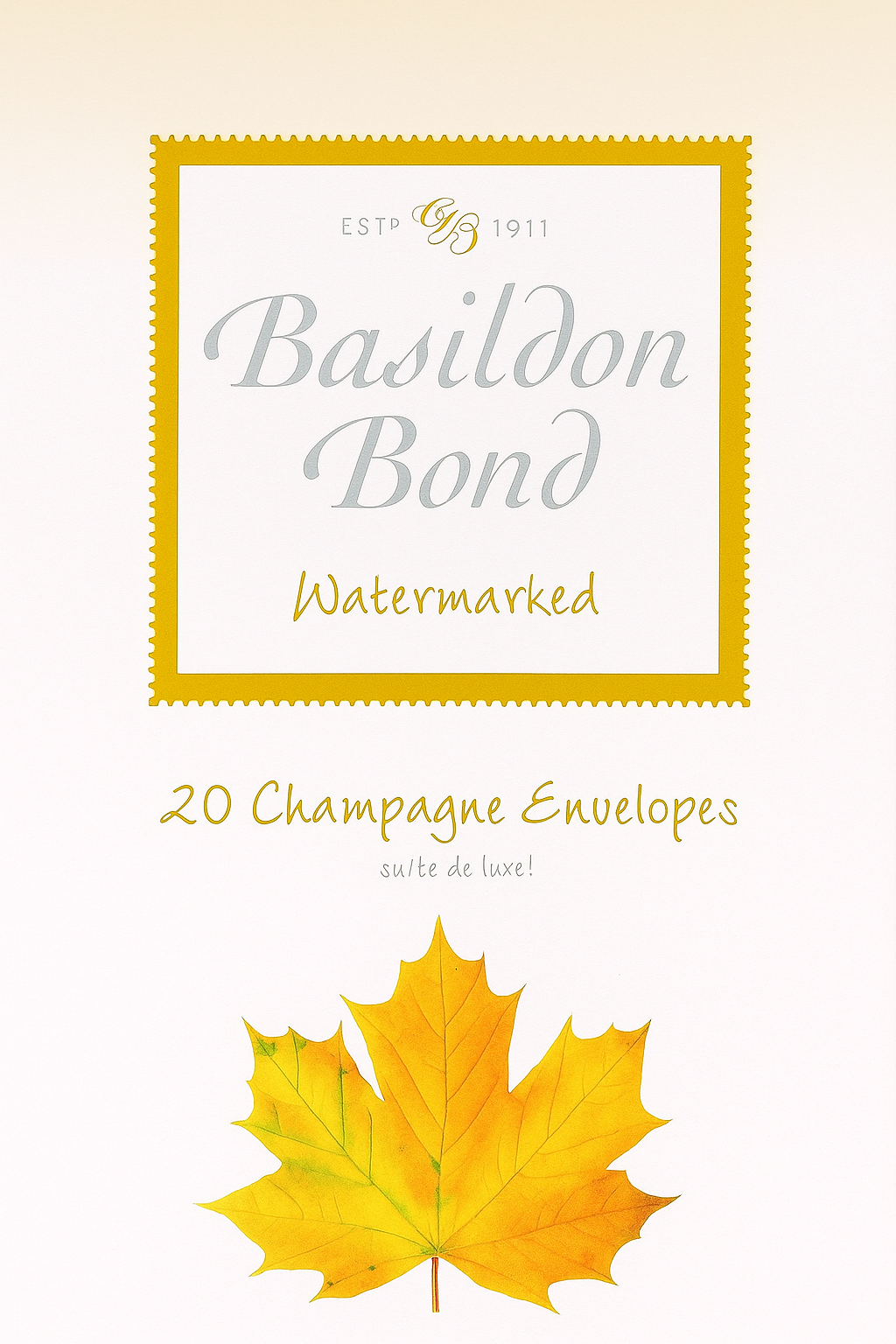 SH01208 BASILDON BOND NO. 2 CHAMPAGNE ENVELOPES - Image 1