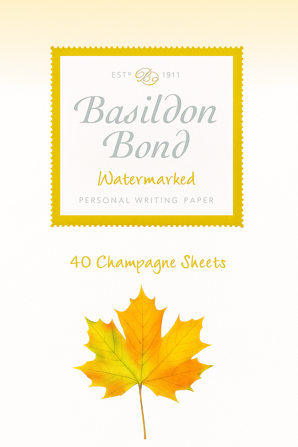 SH01209 BASILDON BOND NO. 3 CHAMPAGNE WRITING PAD - Image 1