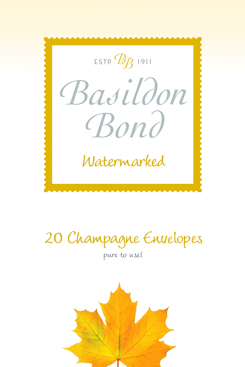 SH01210 BASILDON BOND NO. 3 CHAMPAGNE ENVELOPES - Image 1