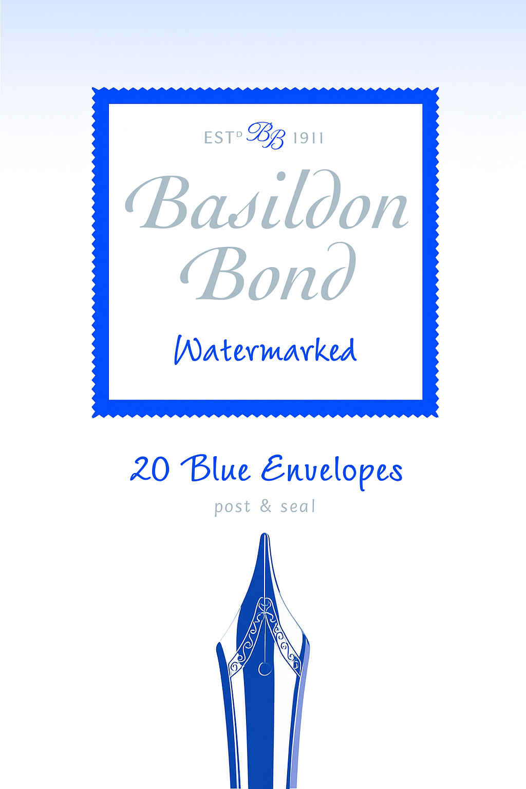 SH01212 BASILDON BOND SIZE 2 BLUE ENVELOPES - Image 1