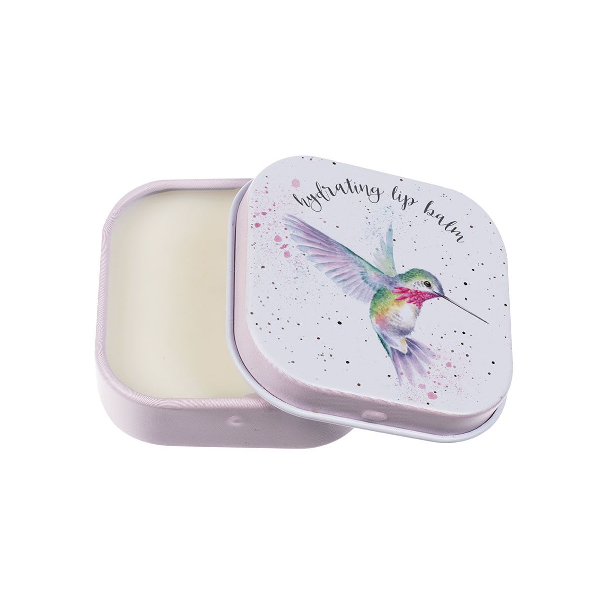lip016_a 'WISTERIA WISHES' HUMMINGBIRD LIP BALM TIN - Image 1