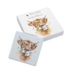 'DAISY COO' HIGHLAND COW COMPACT MIRROR - Image 2