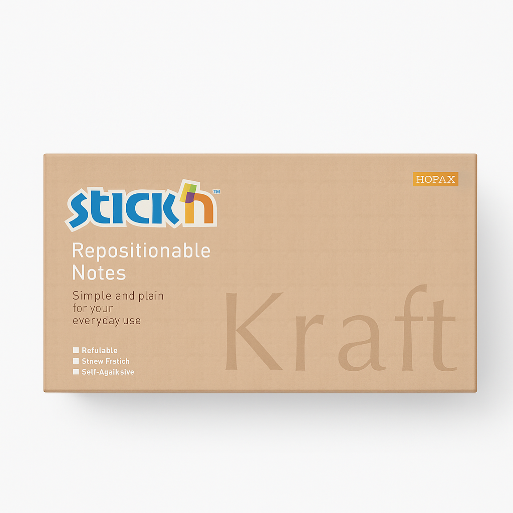 notes kraft NOTES KRAFT REPOSITIONABLE 3" x 5" - Image 1
