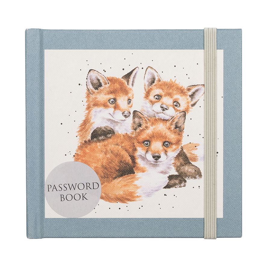 pwb004 'SNUG AS A CUB' FOX PASSWORD BOOK - Image 1
