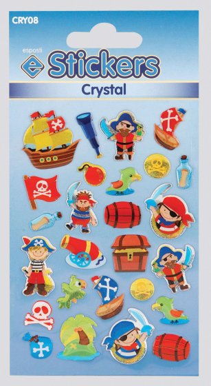 1 CRYSTAL STICKERS PIRATES - Image 1