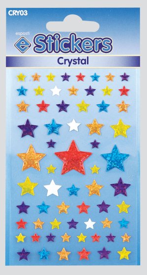 1 CRYSTAL STICKERS STARS - Image 1