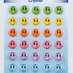 CRYSTAL STICKERS SMILEY FACE