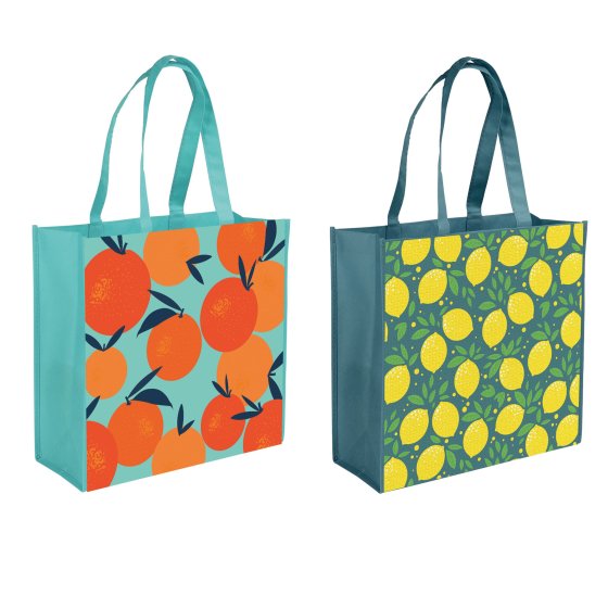 100 BAG PP SHOPPER FRUITS - Image 1