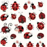 STICKERS ART PAPER LADYBIRDS