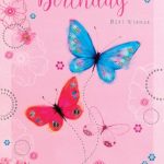 BIRTHDAY CARD WITH BUTTERFLIES