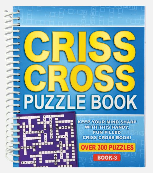 11 CRISS CROSS PUZZLE BOOK SPIRAL BOUND - Image 1