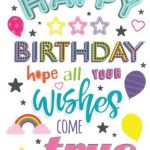 BIRTHDAY CARD – BRIGHT WISHES DESIGN