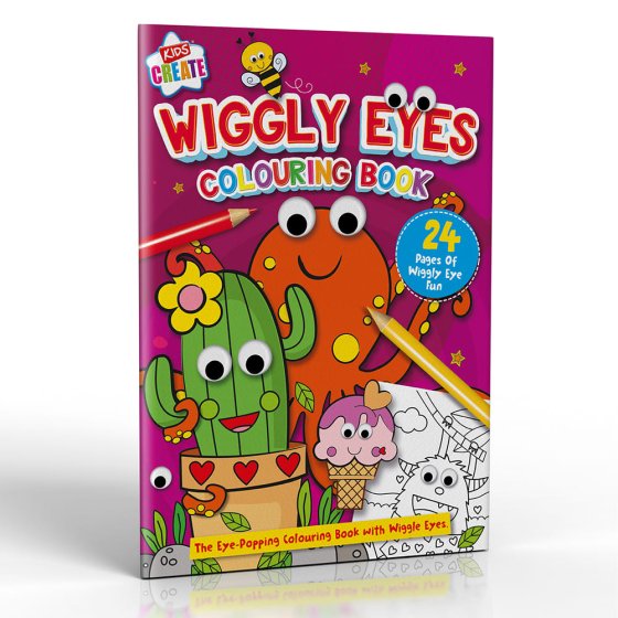 14 COLOURING BOOK – KIDS CREATE WIGGLY EYES - Image 1
