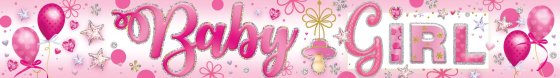 14 BANNER BABY GIRL CELEBRATION - Image 1