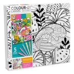 COLOUR IN CANVAS 25CM X 25CM