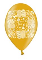50th BIRTHDAY PRINTED BALLOONS – PACK OF 10 - Image 2