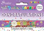BANNER CONGRATS PARTY BRIGHT - Image 2