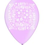 BALLOON PRINTED BDAY GIRL