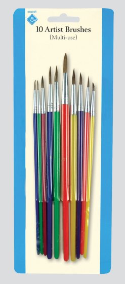 19 ARTIST PAINTBRUSHES CARD 10S - Image 1
