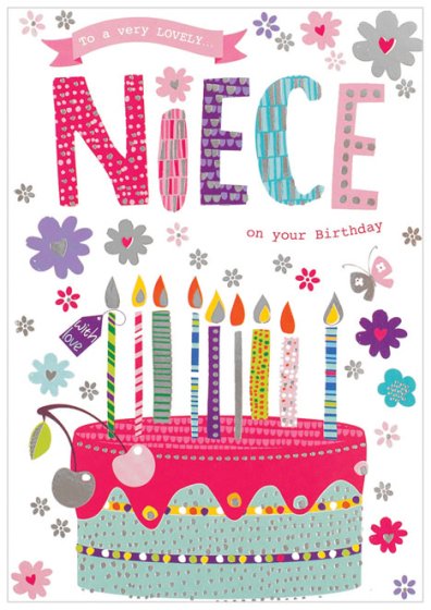 20 BIRTHDAY CARD FOR NIECE - Image 1
