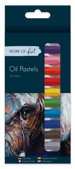 21 OIL PASTELS 12 COLOURS - Image 1