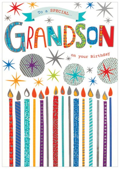 21 BIRTHDAY CARD FOR GRANDSON - Image 1