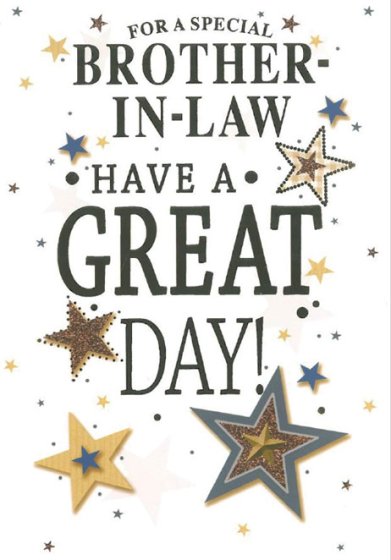 23 BIRTHDAY CARD FOR BROTHER-IN-LAW - Image 1