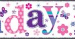 BANNER BIRTHDAY GIRL FLORAL PASTEL