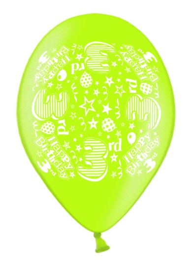 26 BALLOON PRINTED AGE 3 - Image 1
