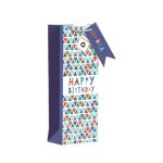 BOTTLE BAG – CHEVRON HAPPY BIRTHDAY